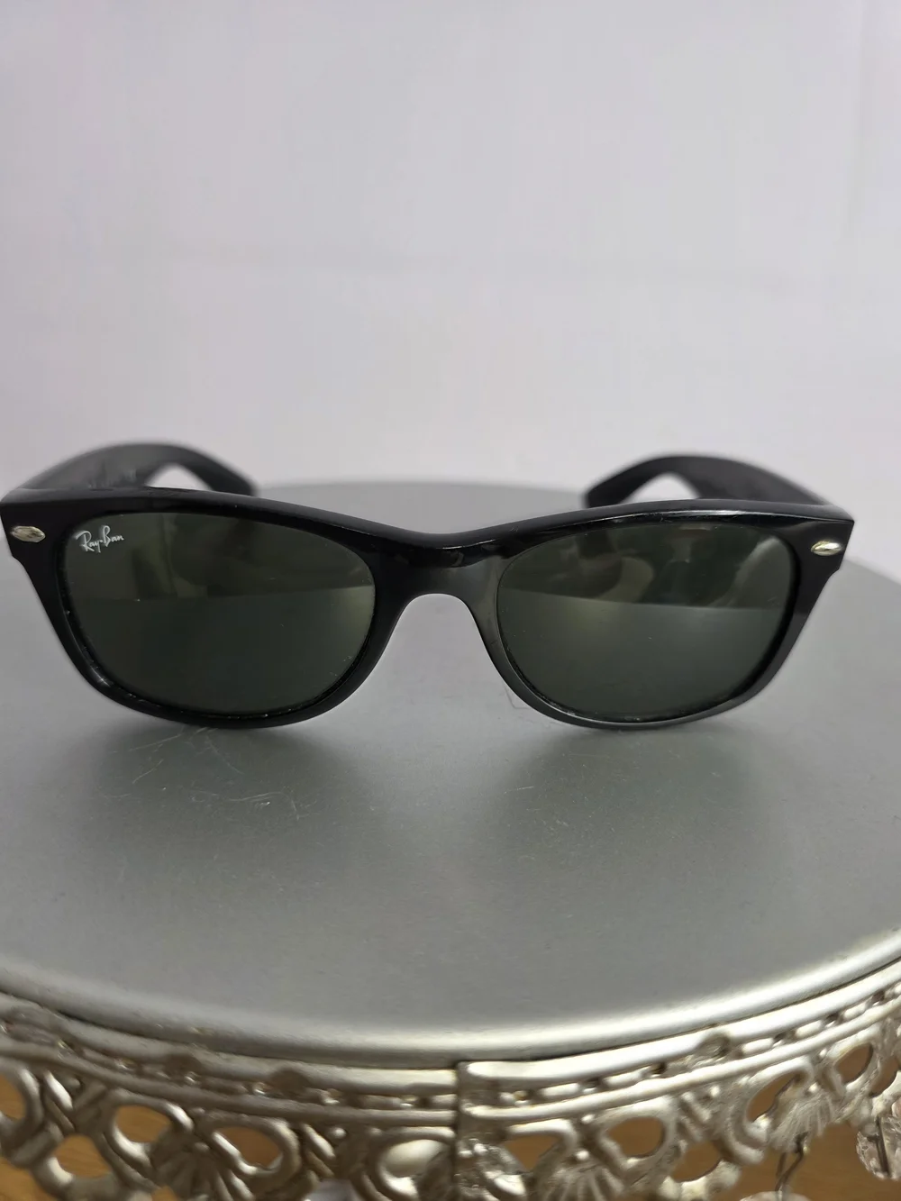 Ray-Ban Rectangle Sunglasses Black Full Rim Frames